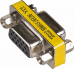 Adapter AV Akyga D-Sub (VGA) - D-Sub (VGA) yellow (AK-AD-18)