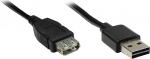 Alcasa Good Connections USB2.0 Verl&auml;ngerung A-St.-A-Bu. schw. 2m