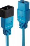 Power Cable Lindy IEC-Netzverl&auml;ngerung C19 auf C20 blue 3m extern bulk
