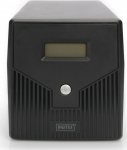 Digitus Zasilacz awaryjny UPS Line-Ineractive LCD, 1000VA/600W, 2x12V/7Ah, AVR, 4xSCHUKO, USB, RS232, RJ45