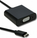 Adapter USB Qoltec USB-C - VGA Czarny (50376)