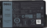 DEL Dell Battery, 34WHR, 2 Cell, Lithium Ion