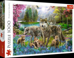 Trefl Puzzle 1000 A wolf family