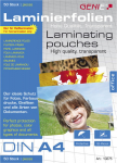 GENIE Laminiertaschen 50 A4 - Folien 125 Mic