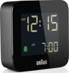 Braun BC 08 B-DCF black Radio Controlled Alarm Clock