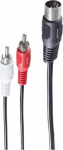 shiverpeaks - BASIC-S--DIN plug 5-pol. auf 2 Cinchstecker, Belegung 1/4, Recording 1.5m (BS10312)