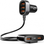 Joyroom JR-CL03 Car Charger 5-in-1 U+U+U+U+U 31W / black