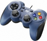 Log Logitech Gamepad F310 Controller PC Sort Blue