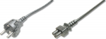 DIGITUS Anschlusskabel CEE 7/7 (Typ-F) -> C5 St/Bu 1.8m Polybeutel