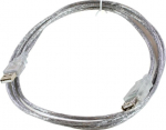 MicroConnect USB2.0 Extension A-A 1.8m M-F, Transparent