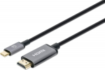 MANHATTAN 4K@60Hz USB-C auf HDMI-Kabel Stecker/Stecker 2m