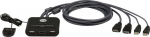 ATE Aten 2-Port USB FHD HDMI Cable KVM, Switch