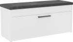 Topeshop SZAFKA NA PARMA SHOES SEAT STORAGE WHITE