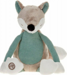 Beppe Fox mascot Axel beige and mint 20cm 13922