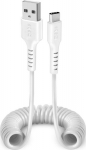 Cable SBS Coiled USB/USB-C 17-100cm White