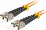 Lanberg PATCHCORD FIBER OPTIC MM ST/UPC-ST/UPC DUPLEX 3.0MM OM2 50/125 LSZH 10M ORANGE LANBERG