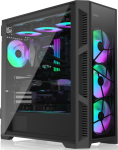 Raijintek PONOS Ultra Midi-Tower, Tempered Glass - schwarz