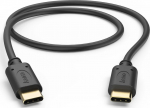 USB-kaabel USB-C USB-C 0.5m Hama USB-C laadimiskaabel 60W, kullatud pistikud, USB2.0 standard max 480Mbps, must, max 20V 3A