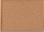 Hama Wrinkled Bookbound 24x17 36 white pages brown 7614
