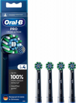End Oral-B do electric toothbrush CrossAction 4szt. EB50-4 BLACK - czarne ''PRO''