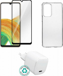 eSTUFF Kit for Samsung Galaxy A53, 5G. Charger, Cover, Glass