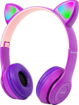 BLOW Wireless Headphones Bluetooth 5.0 LED for kids purple ears