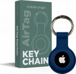 Mobile Origin AirTag KeyChain, blue