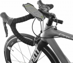 Mobile phone holder Bone Bike Tie 3, on rower, adjustable size, czarny, 4.7-7.2'', silicon, attached to the steering wheel, czar