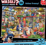 Royal Jumbo BV Wasgij Mystery 28 Feline Frenzy, Palapeli, 1000 burn