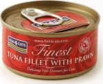 FISH4DOGS FISH4CATS Tuna fillet with prawn - wet cat food - 70g
