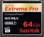 SanDisk Extreme Pro CompactFlash-Map 64GB 160MB/s