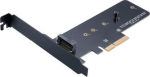 Akasa M.2 X4 PCI-E Adapter Karte - schwarzes PCB