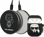 Karl Lagerfeld Charging pouch KLBPPBOA2K Iconic do AirPods + Power Bank czarne