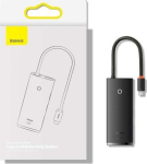 Baseus WKQX040001 HUB Lite Series 5in1 Adapter Type-C to 3xUSB-A 3.0 5Gb/s, HDMI Cable 0.2m