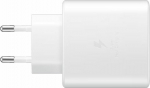 Toalaadija USB-C otsikuga (adapter 45W + USB-C kaabel 5A 1m), valge, Super Fast Charging 2.0 kiirlaadimine, Samsung