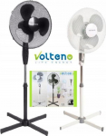 VOLTENO WHITE FLOOR FAN 40cm CROSS BASE
