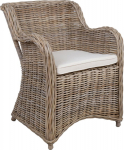 Armchair KATALINA 62x62xH83cm, natural rattan
