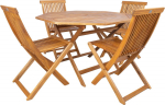Garden furniture set FINLAY table and 4 chairs