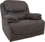 Recliner armchair GORDY with manual mechanism, grey