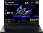 Acer | Predator Helios Neo 16S AI PHN16S-71-96S5 | Black | 16 " | OLED | WQXGA | 240 Hz | Intel Core U9 | 275HX | 32 GB | DDR5 | Solid-state drive capacity 1000 GB | NVIDIA GeForce RTX 5070 Ti | Windows 11 Home | Keyboard language English | Keyboard  ...