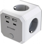 Power cube BlitzWolf BW-EC2 8-in-1 (4xAC / 2 x USB-A / 2 x USB-C)