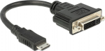 DELOCK HDMI Adapter mini C -> DVI(24+1) St/Bu schwarz