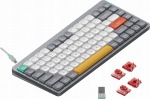 Keyboard Nuphy - Air75 V2 Wireless Mechanical Keyboard - Slim Lunar Gray Cowberry Wireless Mechanical Keyboard