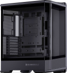 Jonsbo D400 PC-Geh&auml;use, Midi Tower, ATX, Tempered Glass - schwarz