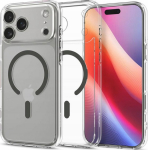 Case Spigen Ultra Hybrid MagSafe on iPhone 17 Pro - transparent gray