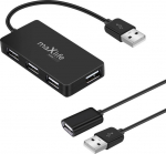 HUB USB Maxlife Home Office Usb 2.0 Hub Usb - 4X Usb 0.15 M Czarny + Kabel 1.5 M