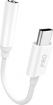 Adapter USB Dudao L16C Pro USB-C - Jack 3.5mm White (6976625335404)
