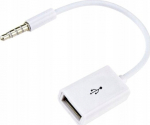 Adapter USB Hama USB-A - Jack 3.5mm White (LX8417)