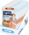 ANIMAL ISLAND Everyday Kitten Turkey with veal Box - wet cat food - 12x85g