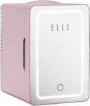 ELLE Home ESDAFX08PUEU 8L Mini Fridge with LED Makeup Mirror Purple